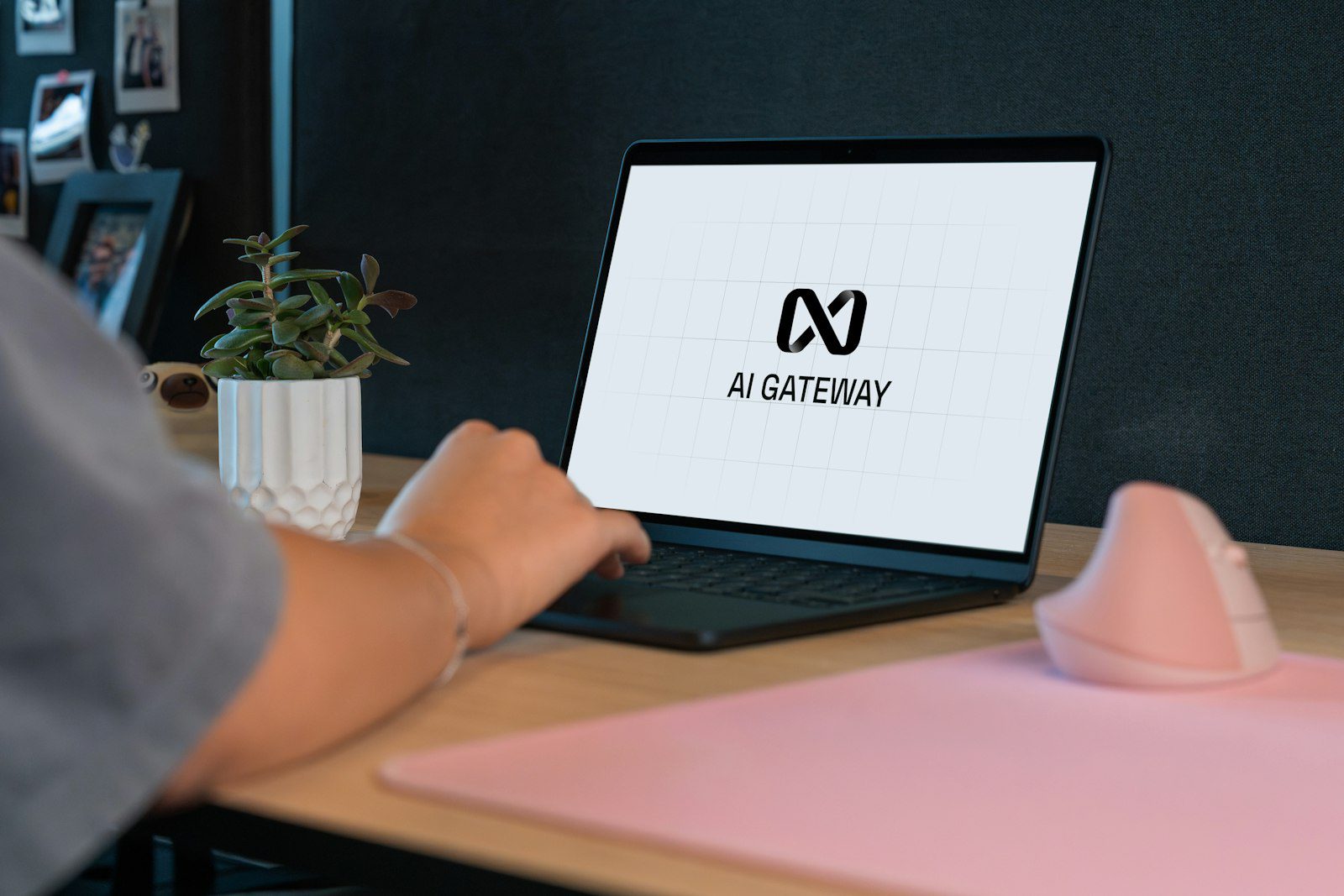 Business owner using one AI assistant on a laptop for everyday work