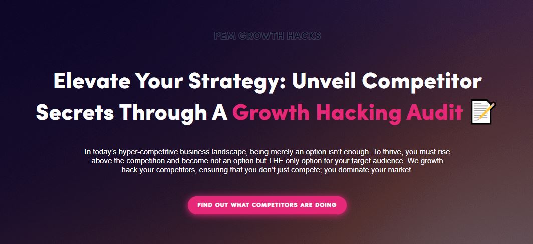 Competitor Audit (Growth Hacking)